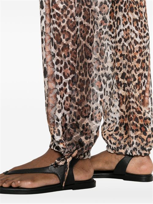 Pantalone donna Pin-Up Stars animalier marrone PIN-UP Stars | PG182PA009